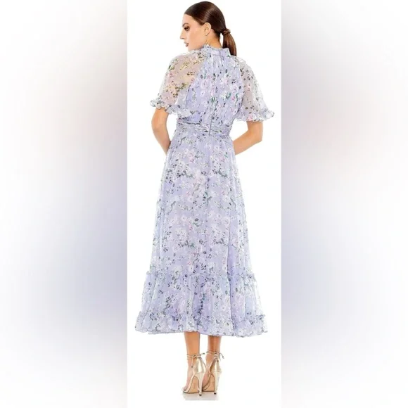 NWT IEENA for Mac Duggal Dress Floral Lavender Size 12 - Picture 2 of 12